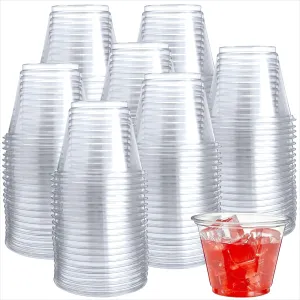 1000 Pk 9 Oz Clear Disposable Plastic Cups - Pet Cups For Parties, Water, Wine