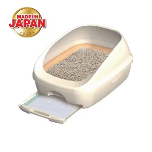 12% OFF: Unicharm Deo Toilet Half Cover Cat Litter Box (Natural Ivory)