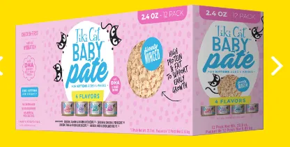 12/2.4 OZ. TIKI CAT BABY VARIETY PACK - SHREDS