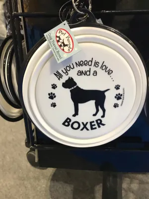 Boxer Collapsible Travel Bowl (large)