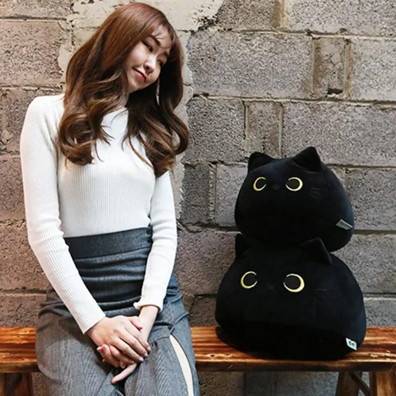 Cat Shaped Soft Plush Pillows Cartoon Animal Stuffed Toys
