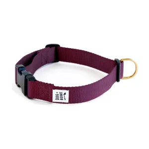 Dog Bone Adjustable Snap Collar Purple