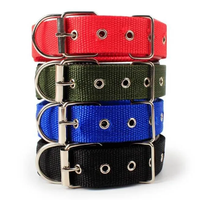 Dog Collar Soft Nylon Padded Adjustable Collars