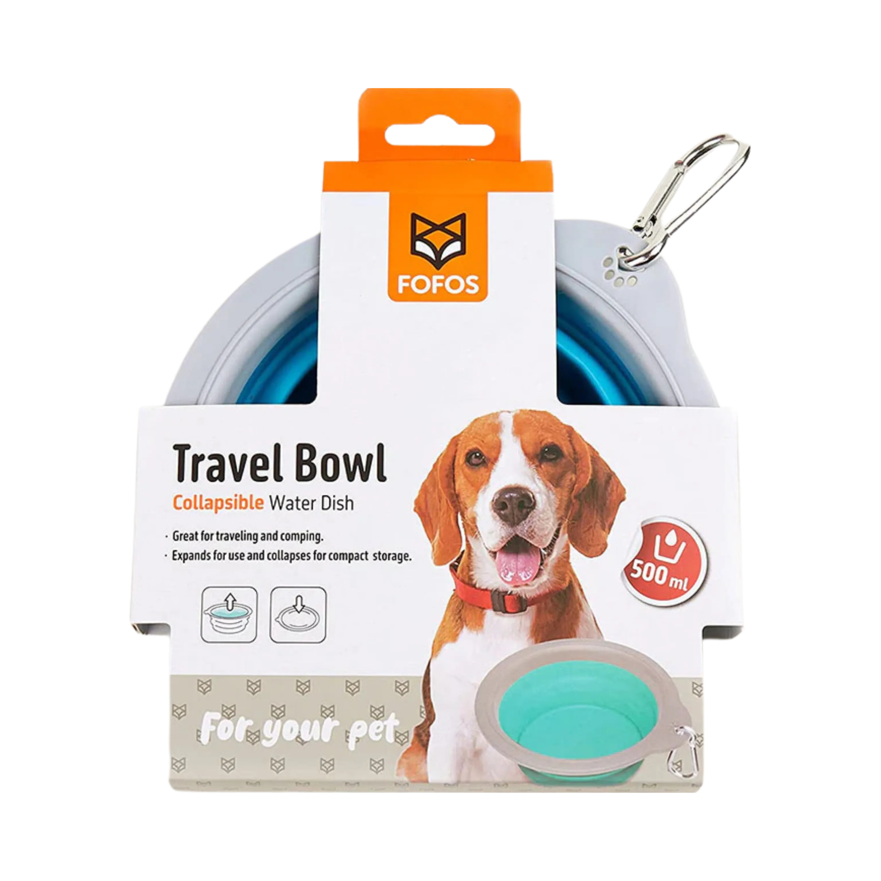 FOFOS COLLAPSIBLE  BLUE BOWL