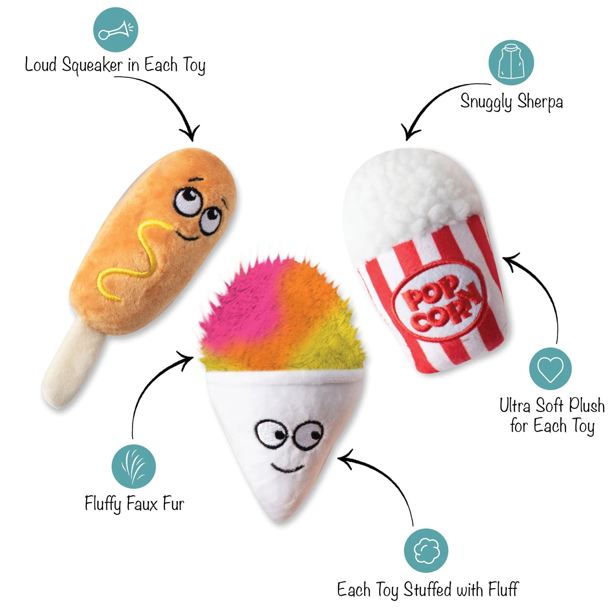 Fringe Cheat Day Snacks Dog Toys