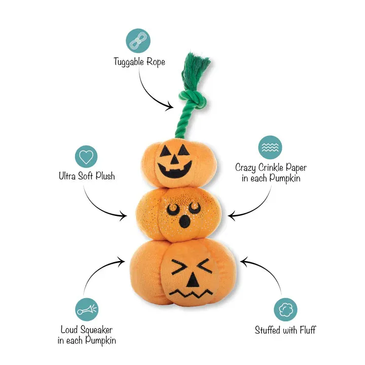 Fringe Dog Toy Halloween Stack-O-Lantern