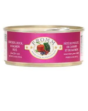 Fromm Chicken, Duck & Salmon Pate Canned Cat Food 5.5oz