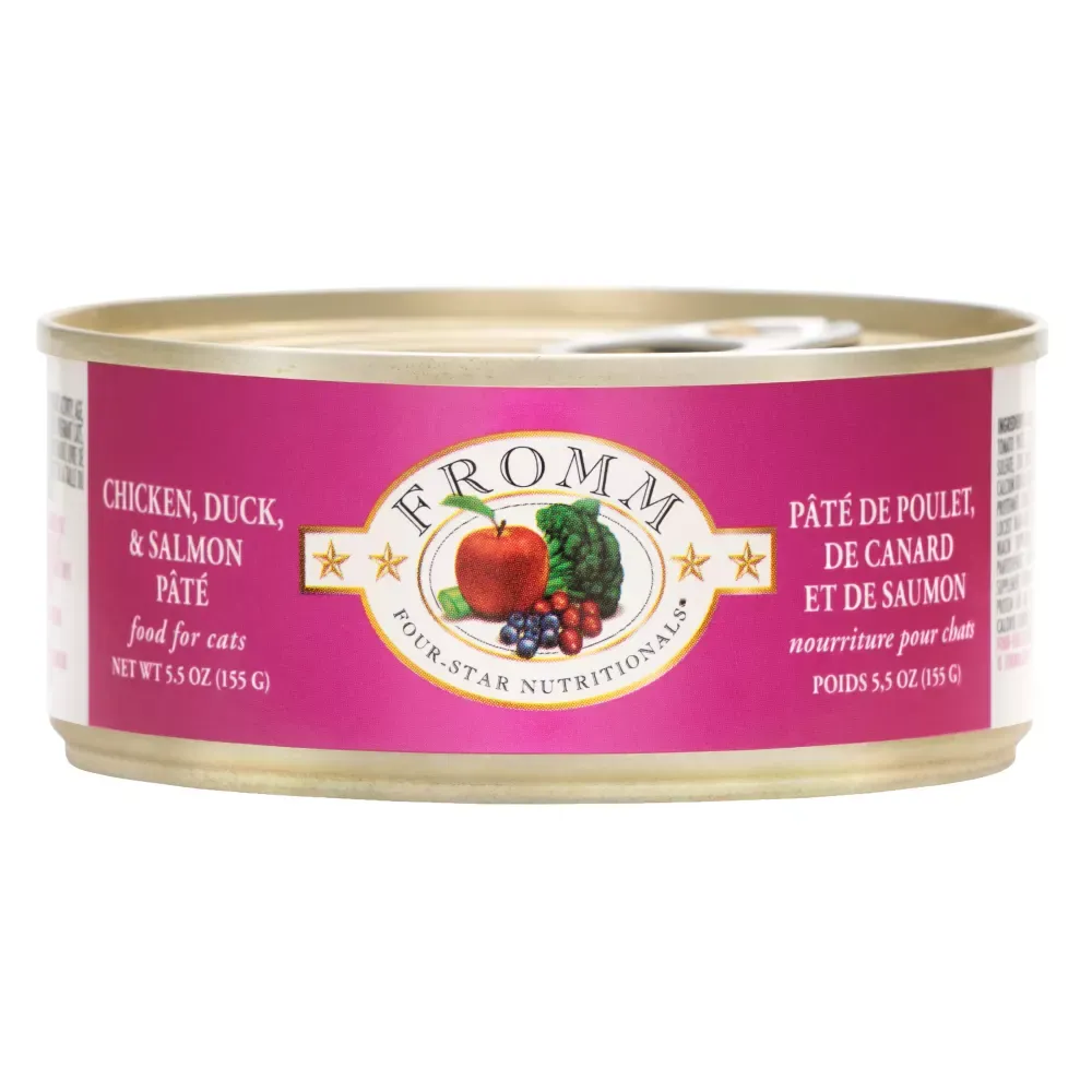 Fromm Four-Star Chicken, Duck & Salmon Pate Wet Cat Food