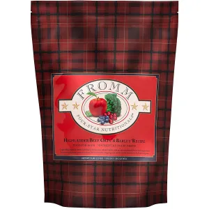 Fromm Four-Star Highlander Beef, Oats, & Barley Recipe Dry Dog Food 4lb
