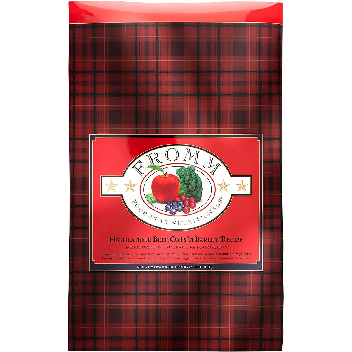 Fromm Four-Star Nutritionals Highlander Beef, Oats, 'n Barley Recipe Dry Dog Food 26lb