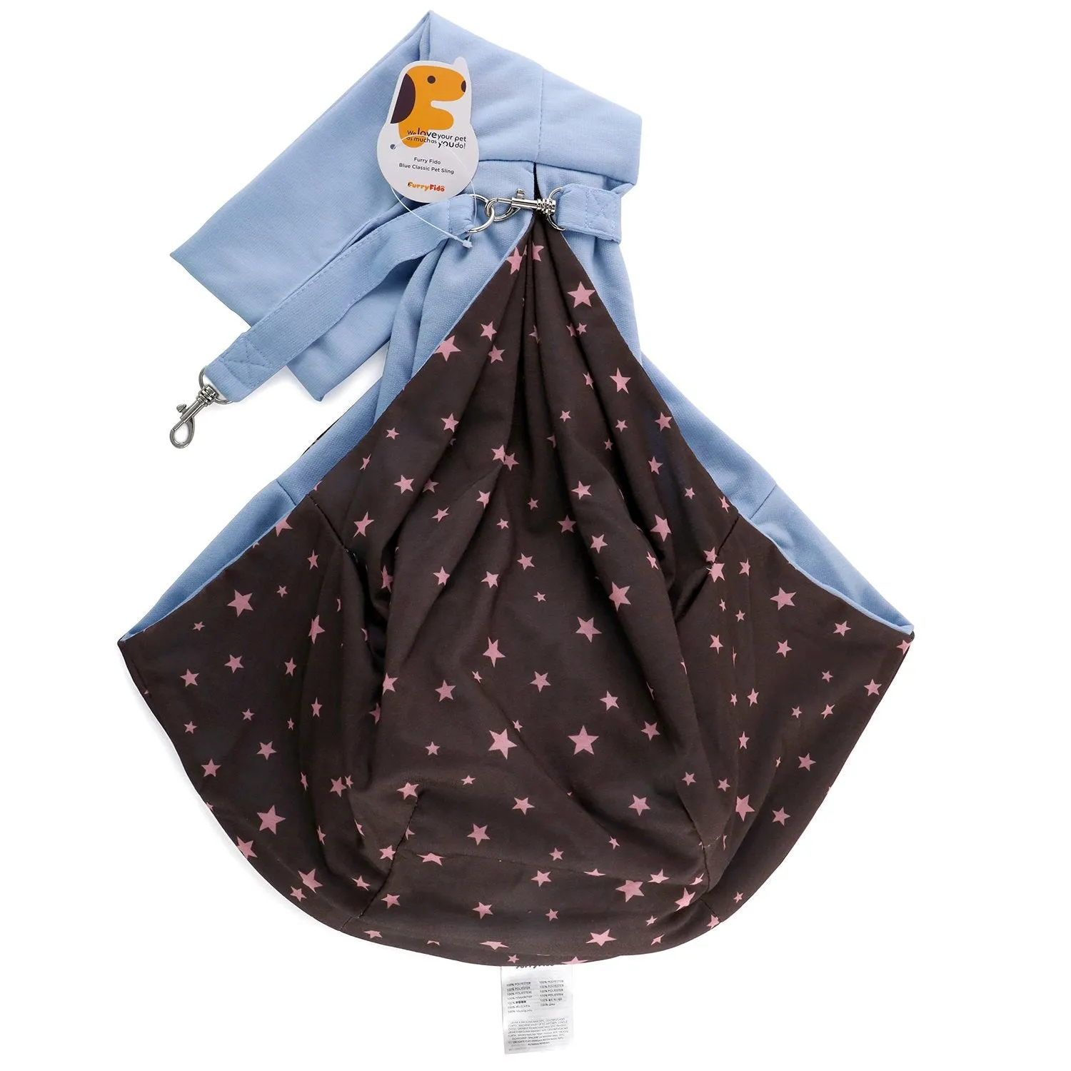 Furry Fido Classic Pet Sling - Blue
