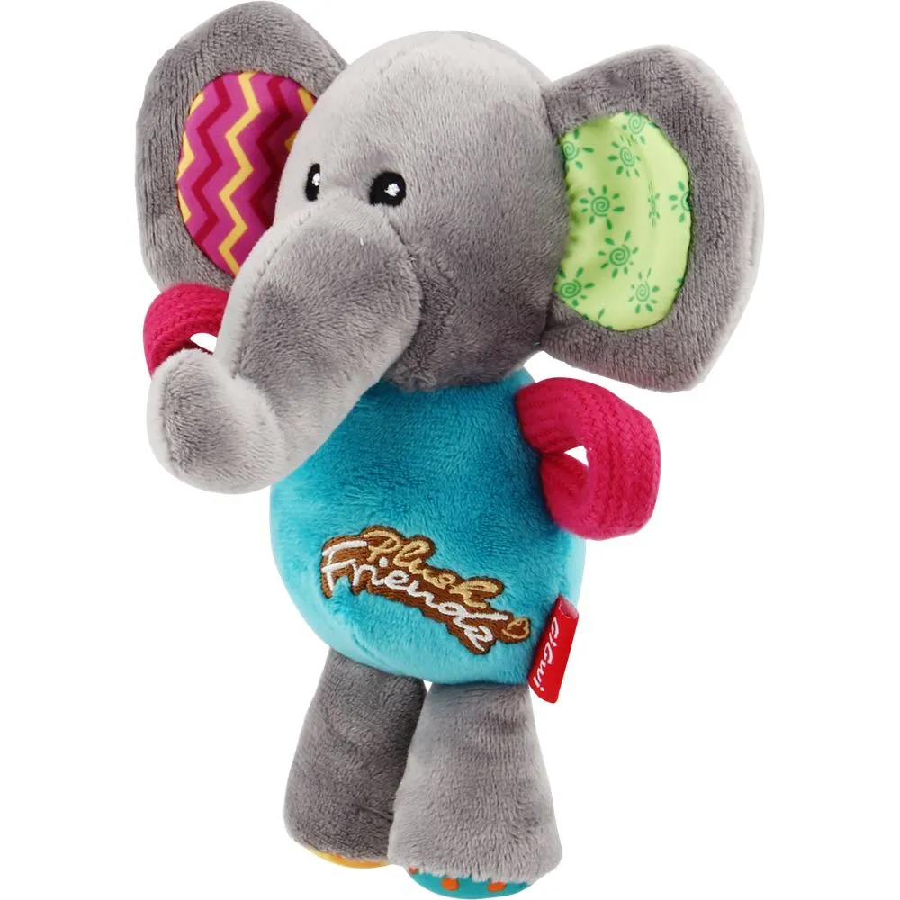 GiGwi Plush Friendz Tug Dog Toy (Elephant)