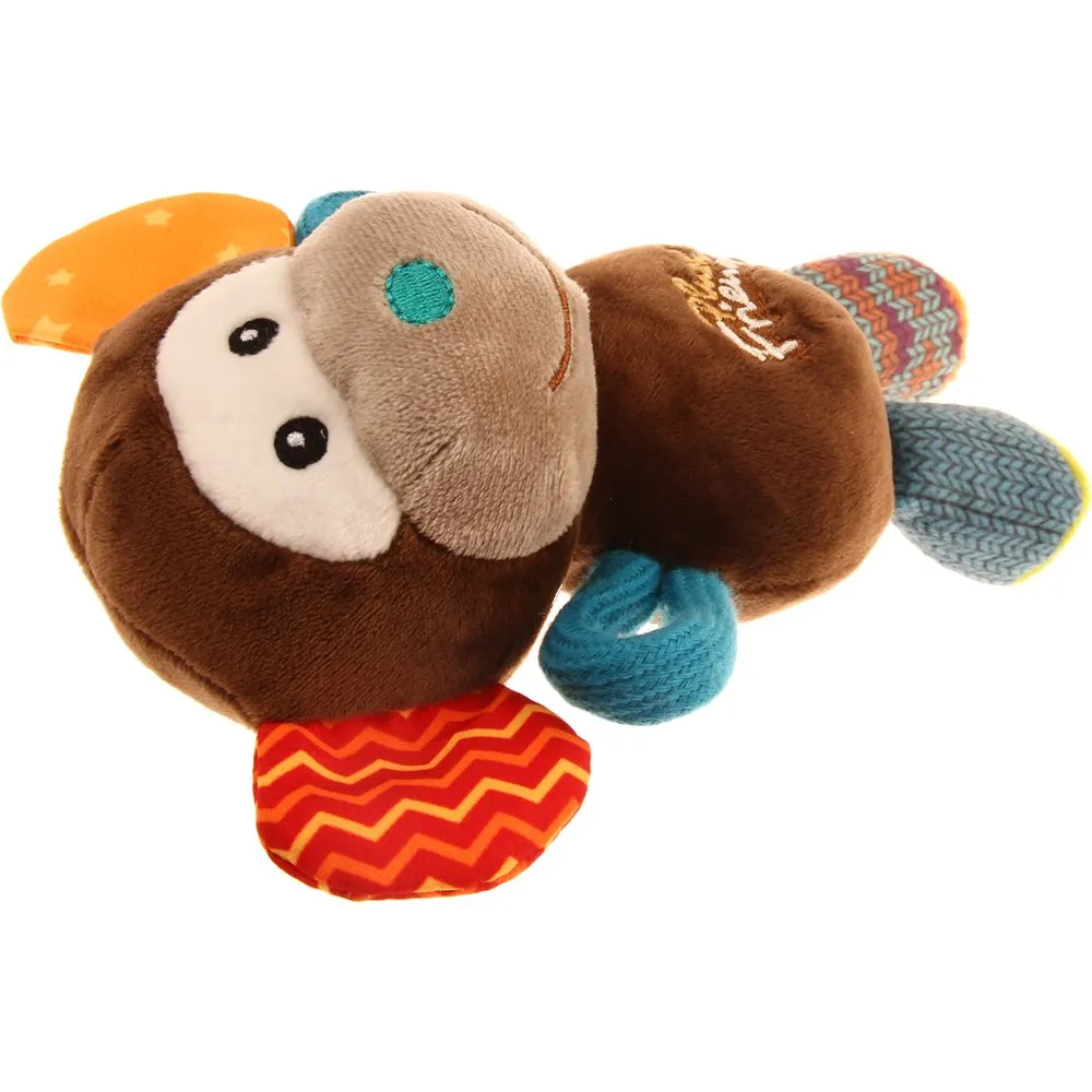 GiGwi Plush Friendz Tug Dog Toy (Monkey)