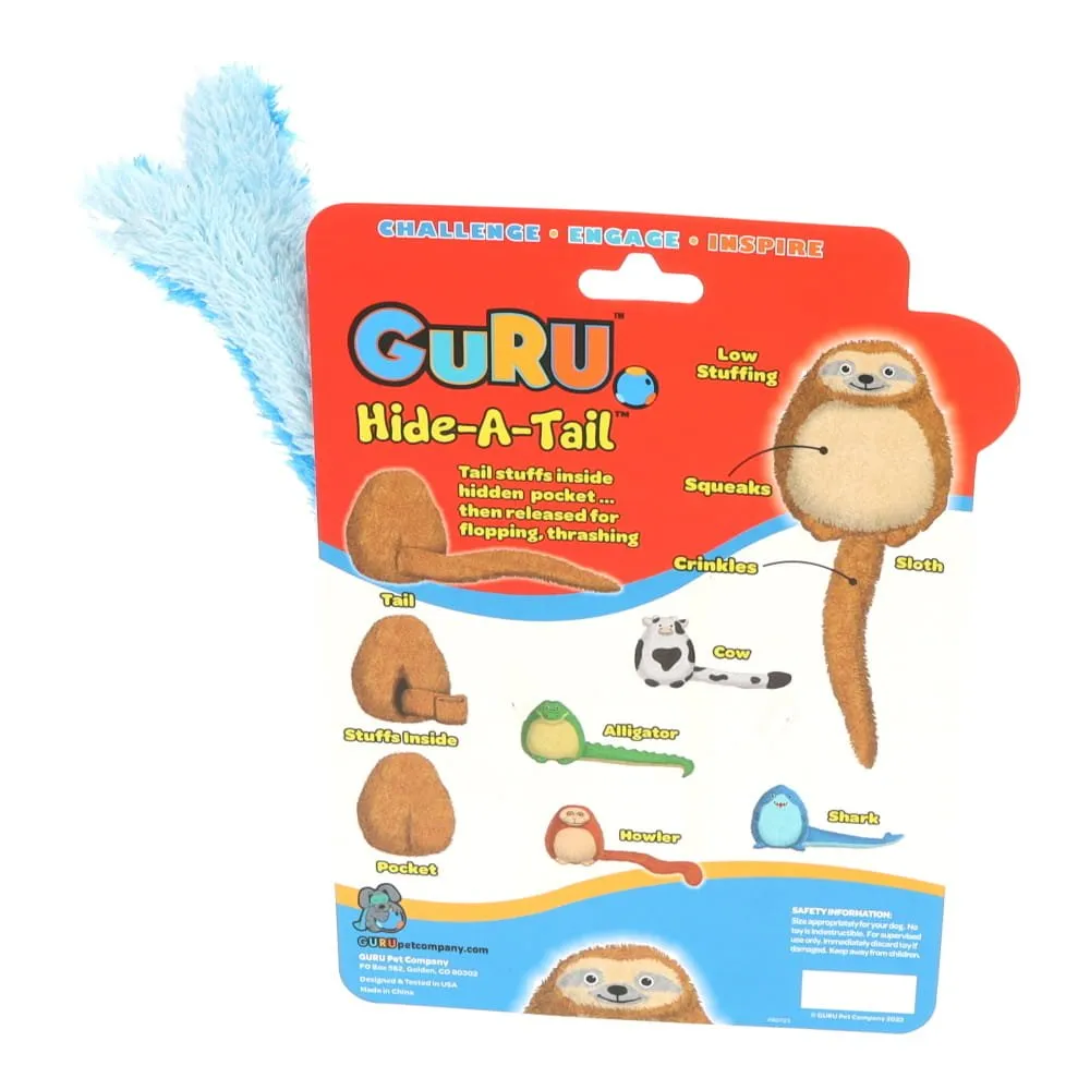GURU Hide A Tail Shark Plush Dog Enrichment Toy Medium^^^