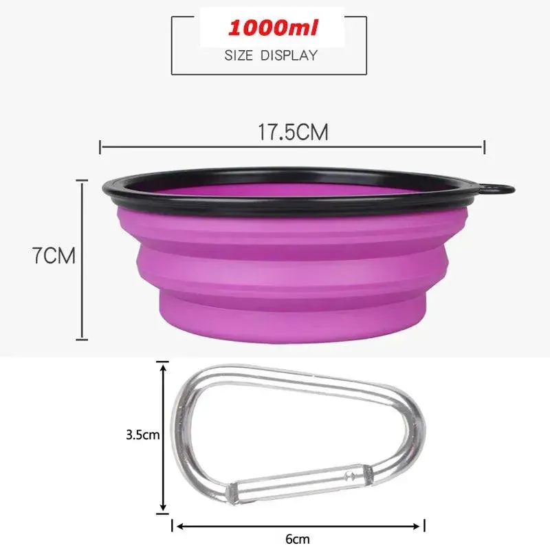 Large Collapsible Dog Bowl 1000ml