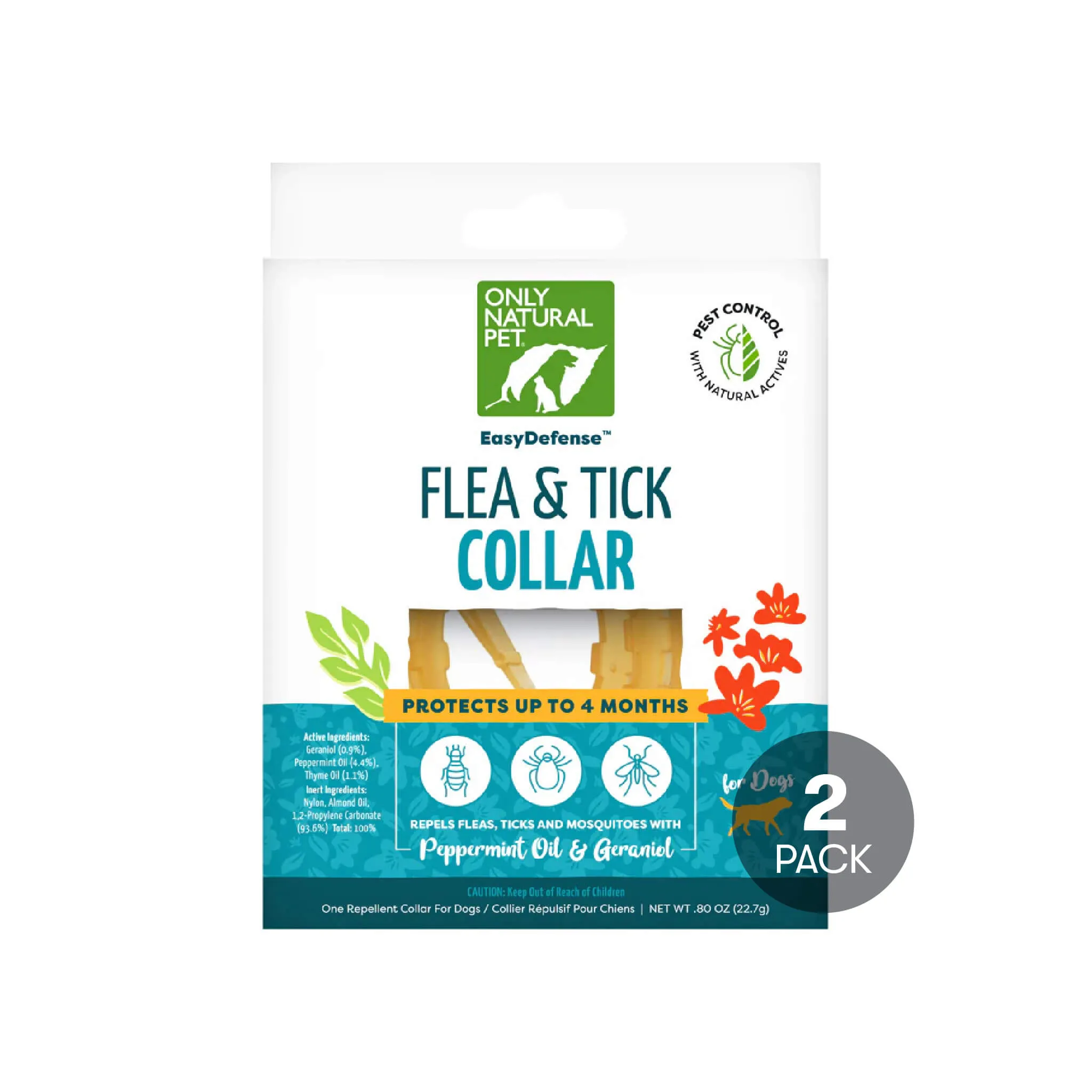 Only Natural Pet EasyDefense Flea & Tick Collar for Dogs