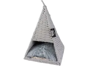 OYSTER TIPI IN COTTON ROPE 37x37x55cm grey