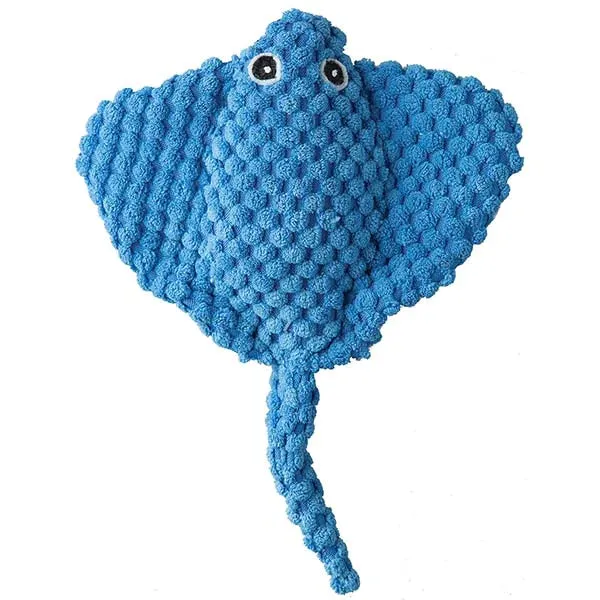 Patchwork Pet Plush Stingray Dog Toy