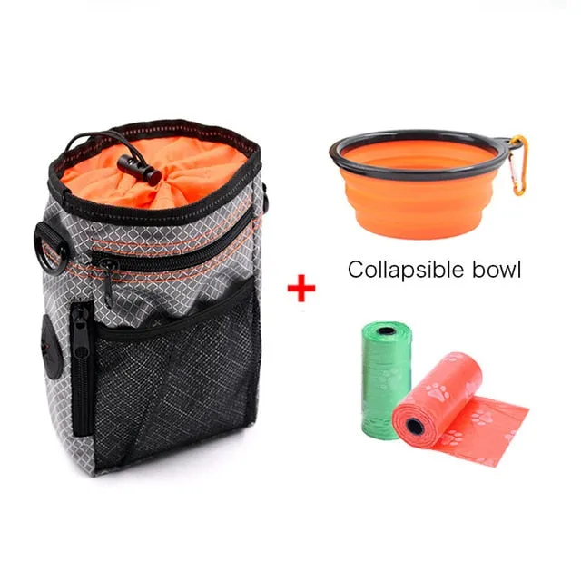 Portable MULTI-PURPOSE Dog Training, Treat Snack, Poop Bag & Storage Pouch