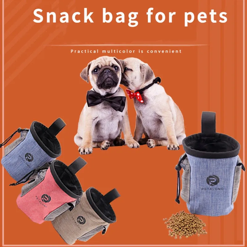 Portable MULTI-PURPOSE Dog Training, Treat Snack, Poop Bag & Storage Pouch