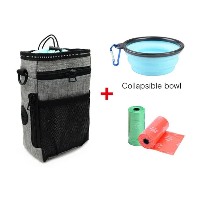 Portable MULTI-PURPOSE Dog Training, Treat Snack, Poop Bag & Storage Pouch