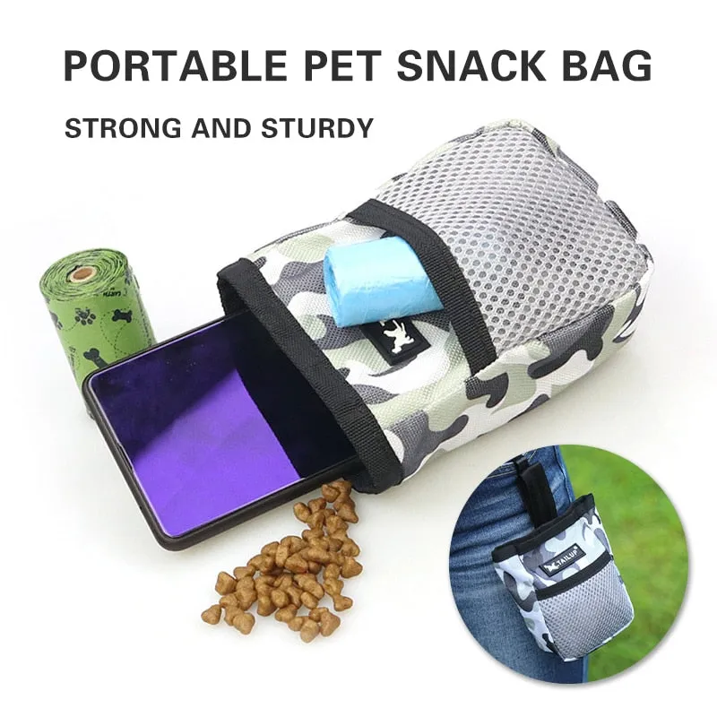 Portable MULTI-PURPOSE Dog Training, Treat Snack, Poop Bag & Storage Pouch