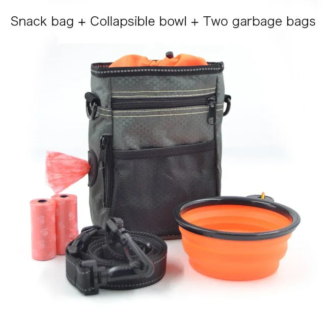 Portable MULTI-PURPOSE Dog Training, Treat Snack, Poop Bag & Storage Pouch