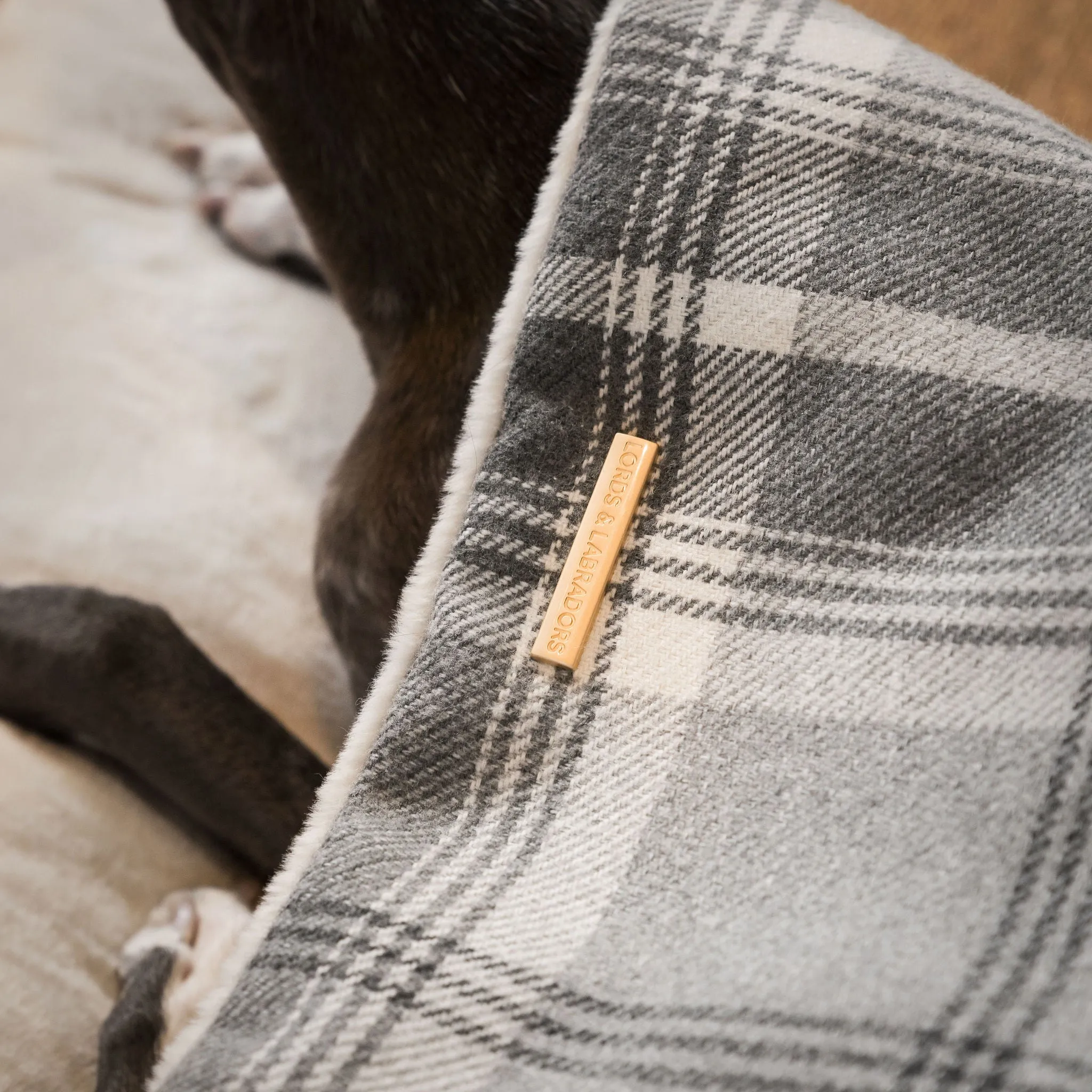 Sleepy Burrows Bed in Balmoral Dove Grey Tweed by Lords & Labradors