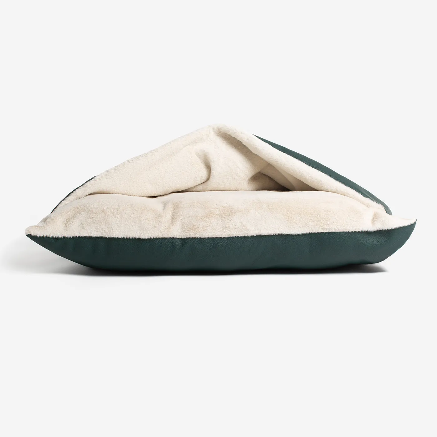 Sleepy Burrows Bed With Removable Cover in Forest Rhino Tough Faux Leather by Lords & Labradors