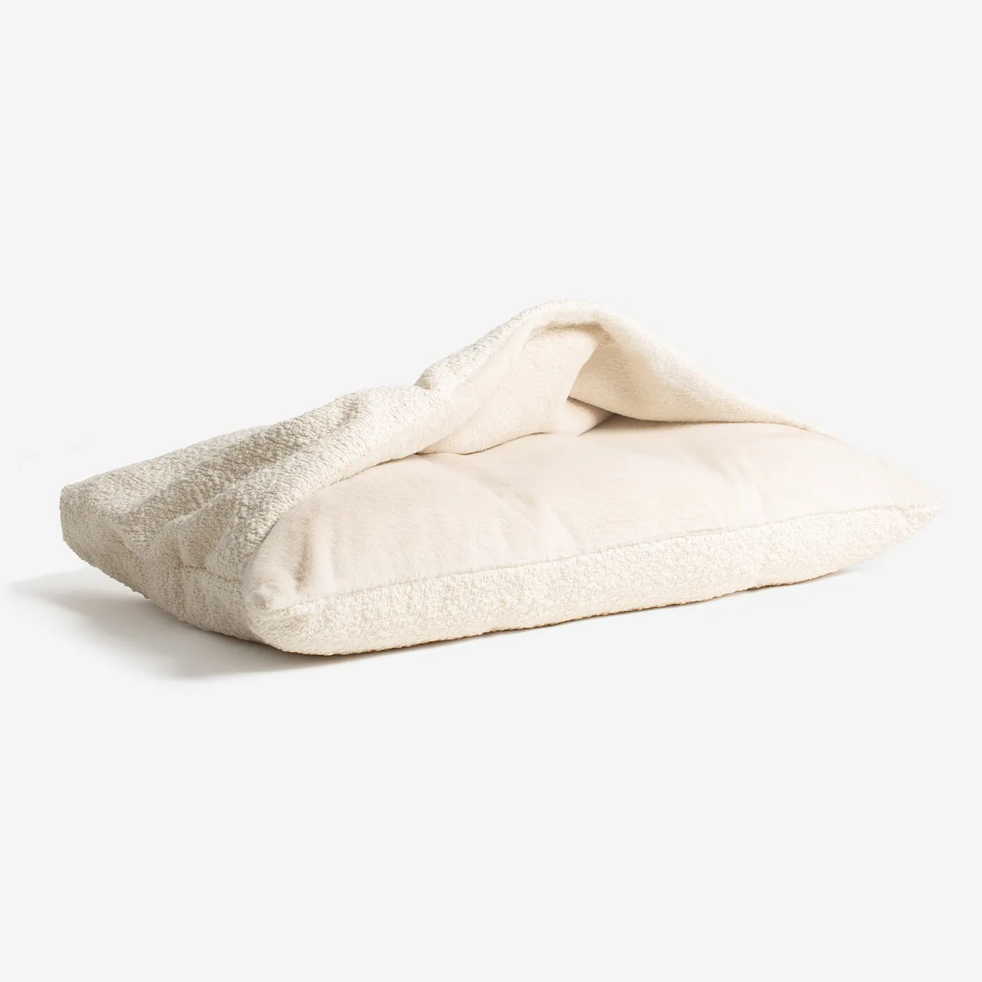 Sleepy Burrows Bed With Removable Cover in Ivory Bouclé by Lords & Labradors