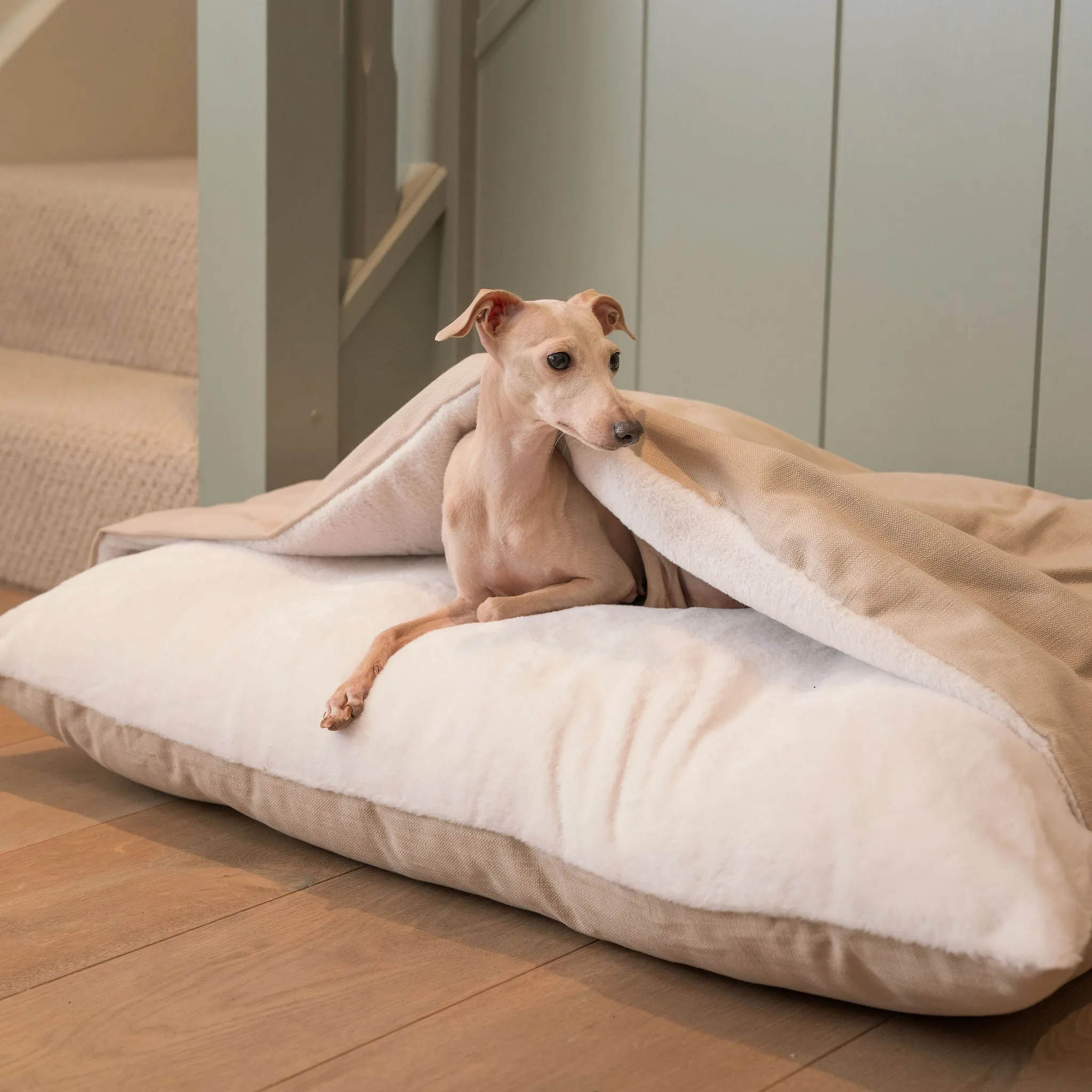 Sleepy Burrows Bed With Removable Cover in Savanna Oatmeal by Lords & Labradors