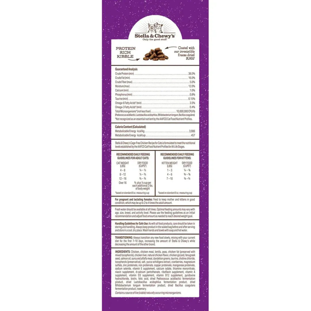 Stella and Chewy's Raw Coated Kibble Dry Cat Food