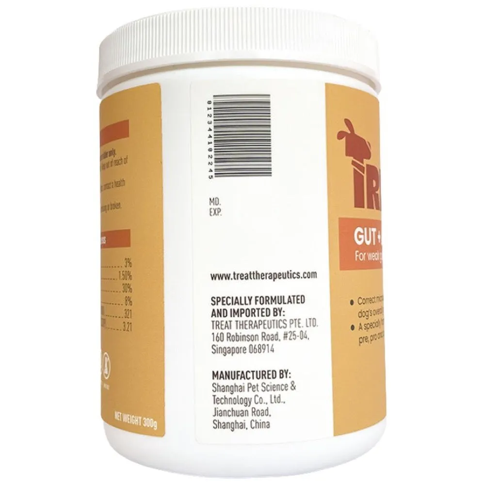 Treat Therapeutics Gut   Appetite Digestive Dog Supplement 300g