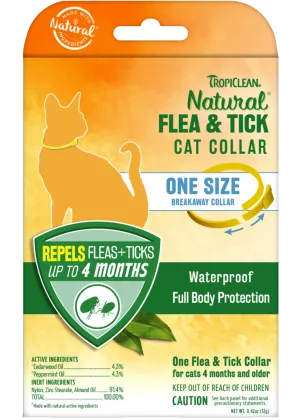TropiClean Natural Flea & Tick Collar for Cats