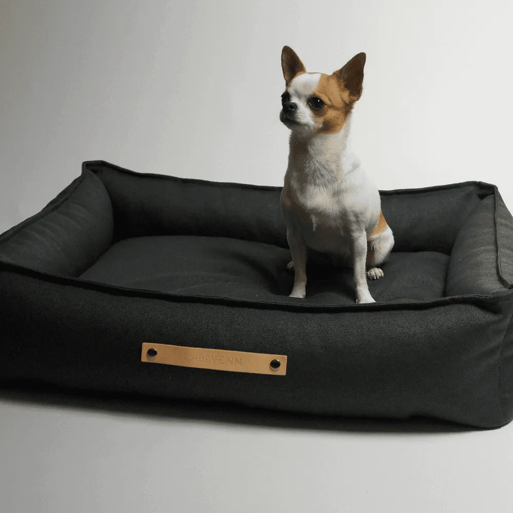 TÖVE Luxury High Side Dog Bed by Labbvenn in Anthracite