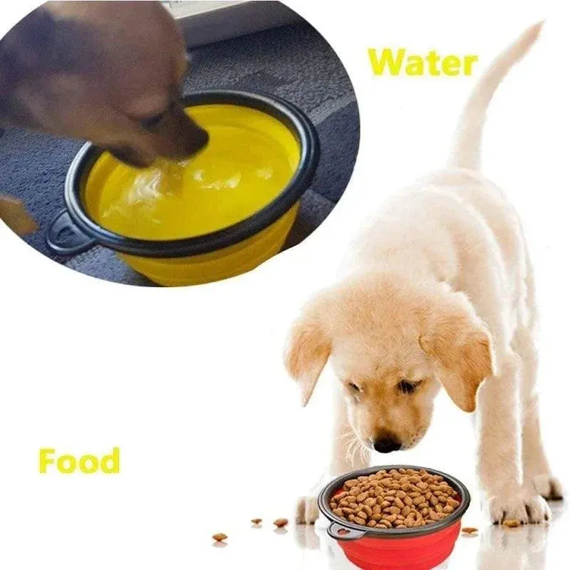 Ultimate Collapsible Silicone Pet Bowl – Portable Travel Dog & Cat Feeder, Foldable Food & Water Bowl for Outdoor Adventures