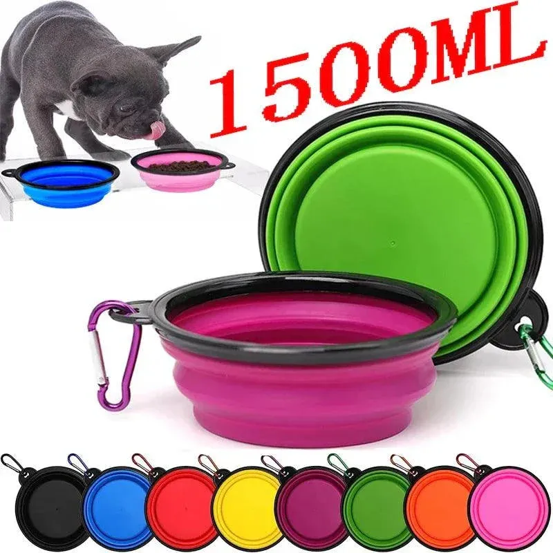 Ultimate Collapsible Silicone Pet Bowl – Portable Travel Dog & Cat Feeder, Foldable Food & Water Bowl for Outdoor Adventures