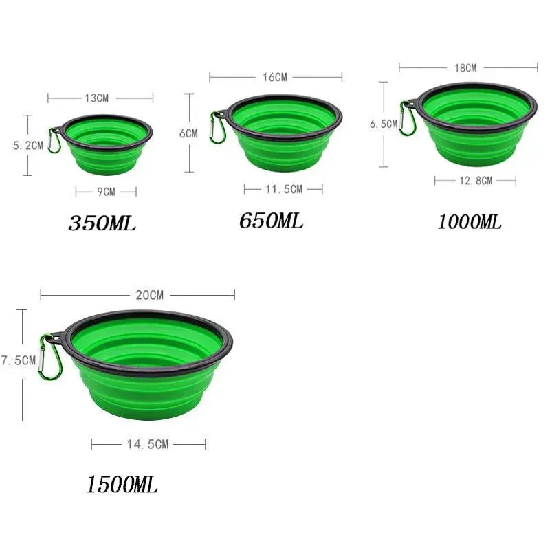 Ultimate Collapsible Silicone Pet Bowl – Portable Travel Dog & Cat Feeder, Foldable Food & Water Bowl for Outdoor Adventures
