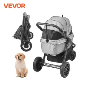 VEVOR Pet Stroller Carrier - Lightweight & Durable with Brakes
