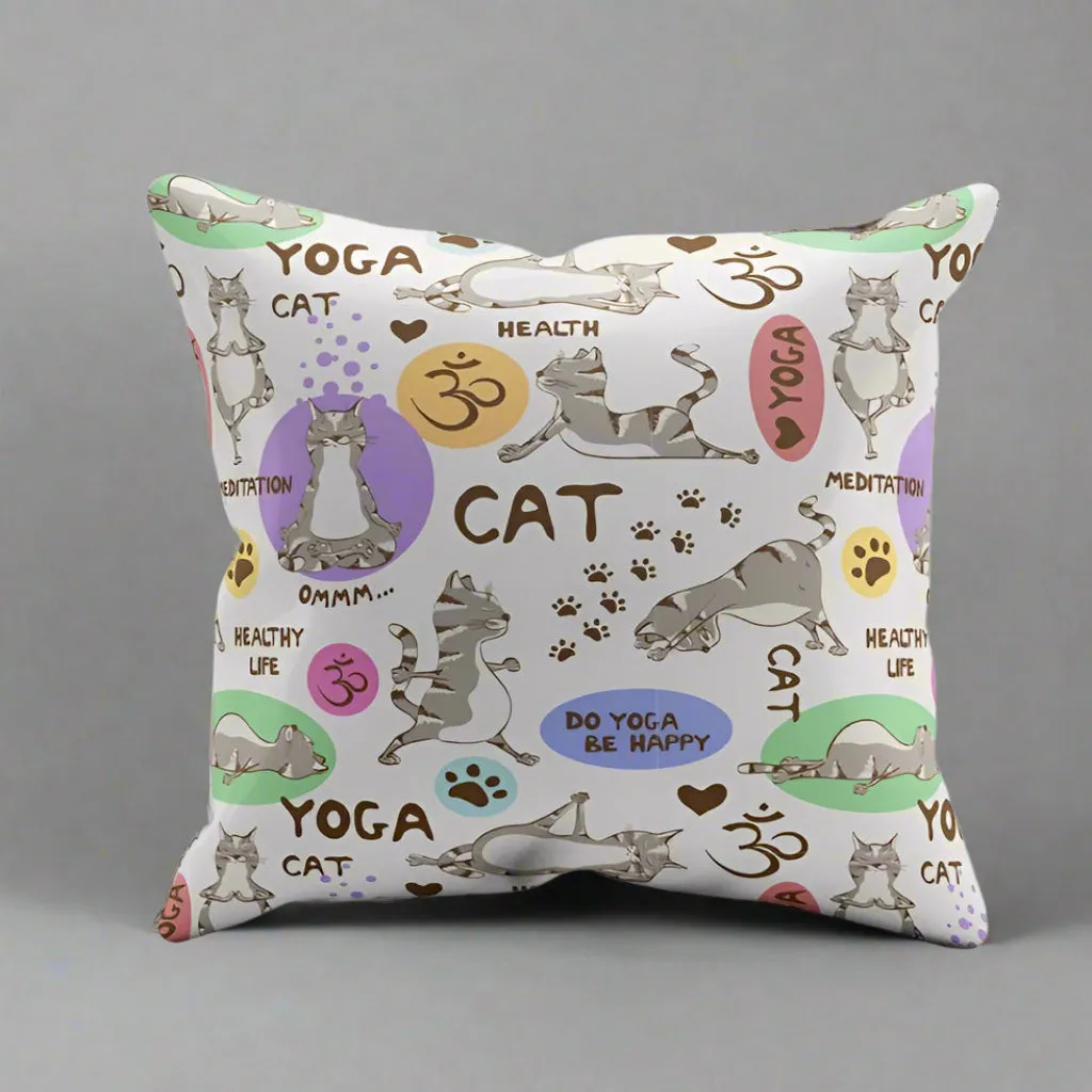 Yoga Cat Soft Feel Cushion
